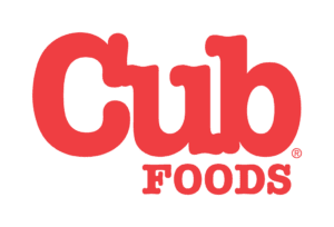 A red and green logo for cub foods.